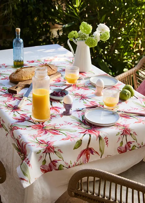 Nappe d&eacute;perlante &agrave; imprim&eacute; floral, bonprix