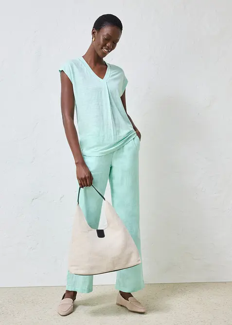 T-Shirt aus reinem Leinen, bonprix