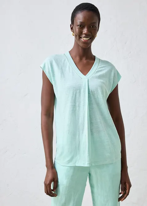 T-Shirt aus reinem Leinen, bonprix