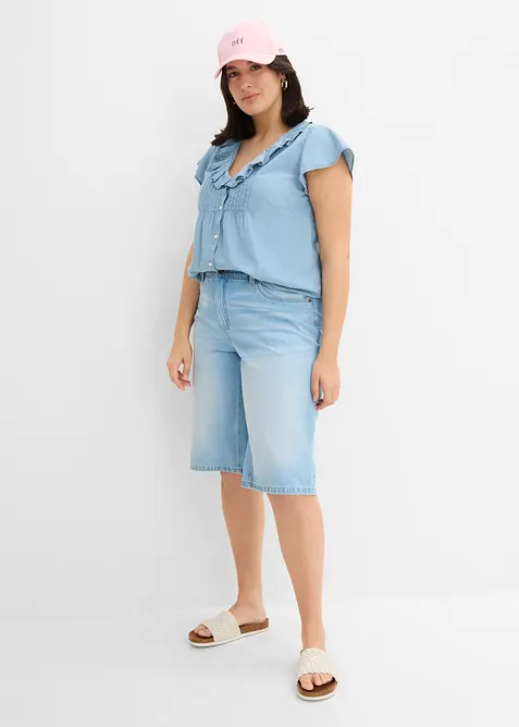 Jeans-Bermuda Mid Waist, bonprix