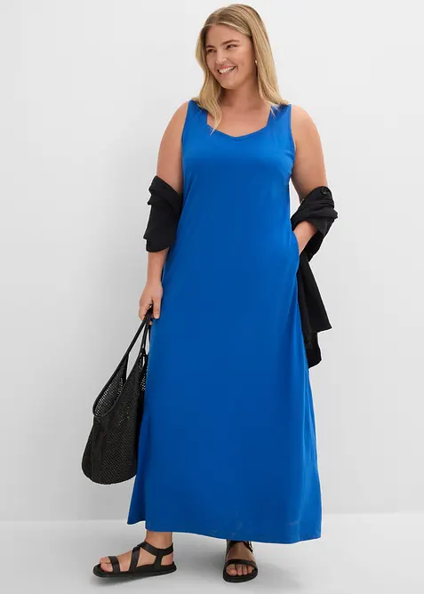 Maxikleid aus Baumwoll- Viskose Mischung, bonprix