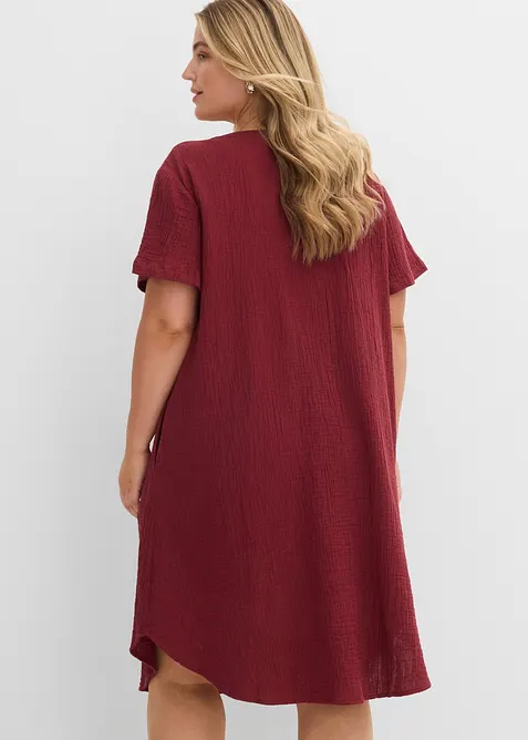 Robe chemise en gaze de coton douce, bonprix