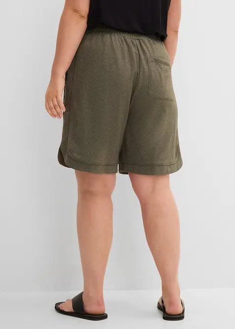 Short large en tissu sweat, bonprix