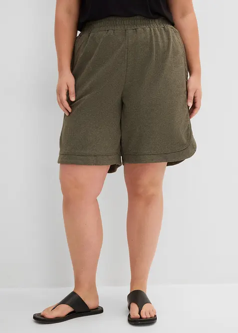 Short large en tissu sweat, bonprix