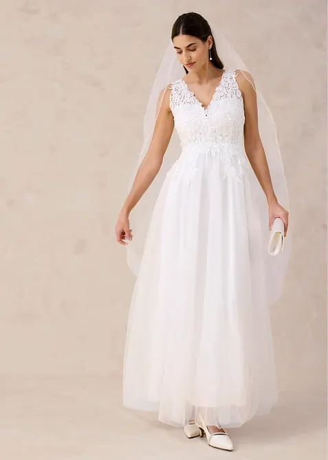 Brautkleid aus T&uuml;ll und Spitze, bonprix
