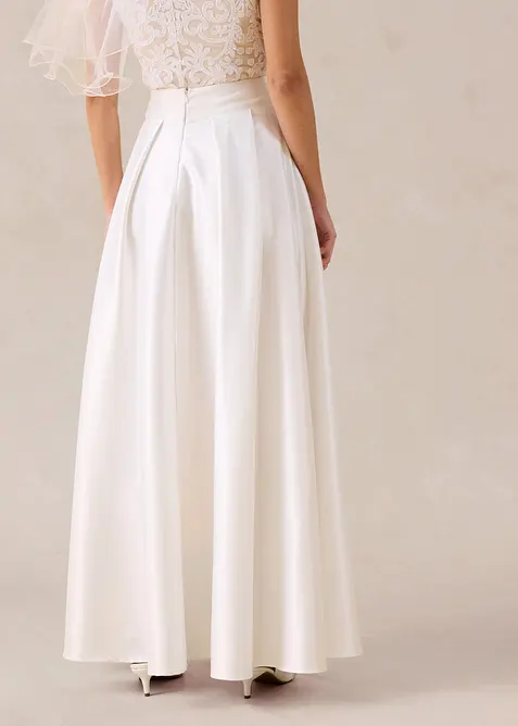 Maxirock aus gl&auml;nzendem Satin, bonprix