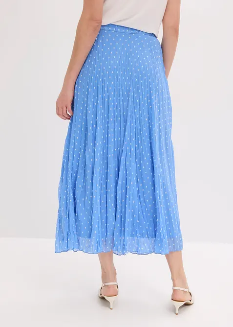 Jupe en mousseline effet froiss&eacute;, bonprix