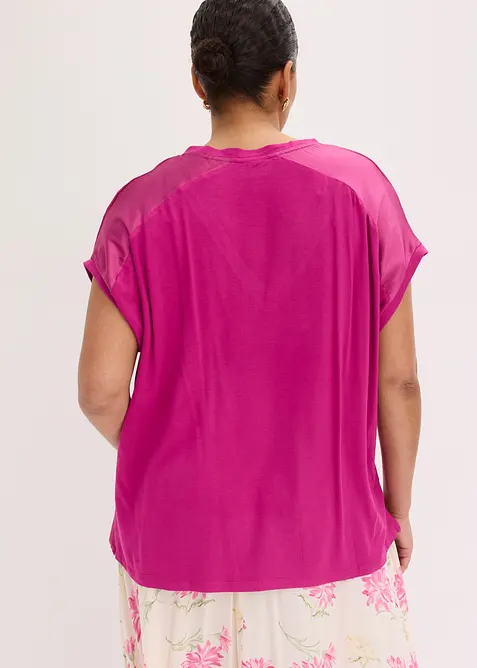 T-shirt en viscose m&eacute;lang&eacute;e, bonprix