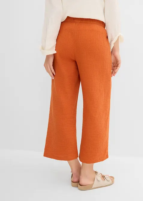 Marlenehose aus Baumwoll-Musselin, bonprix