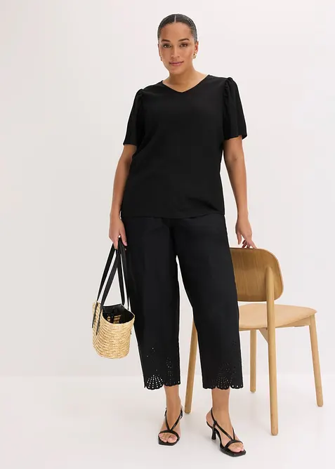 Shirt aus strukturiertem Cr&ecirc;pe, bonprix