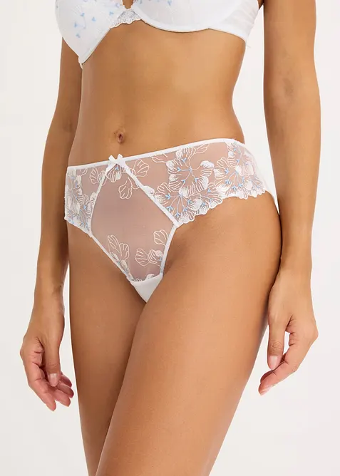 Slip br&eacute;silien &agrave; broderies, bonprix