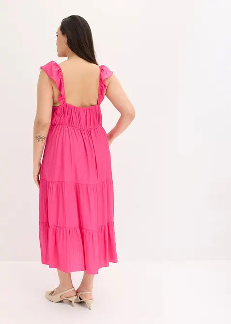 Robe &agrave; bretelles en viscose m&eacute;lang&eacute;e, bonprix