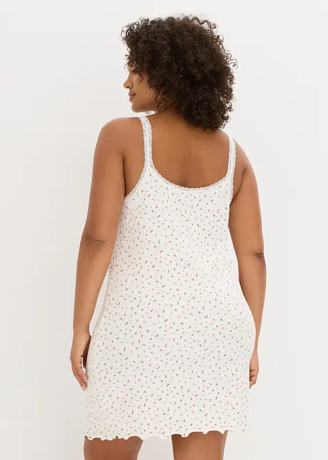 Chemise de nuit en mati&egrave;re c&ocirc;tel&eacute;e, bonprix