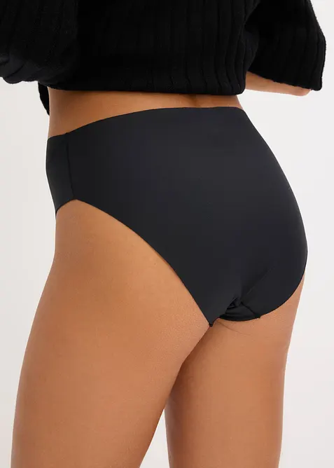 Lot de 4 slips maxi en microfibre &agrave; coutures invisibles, bonprix