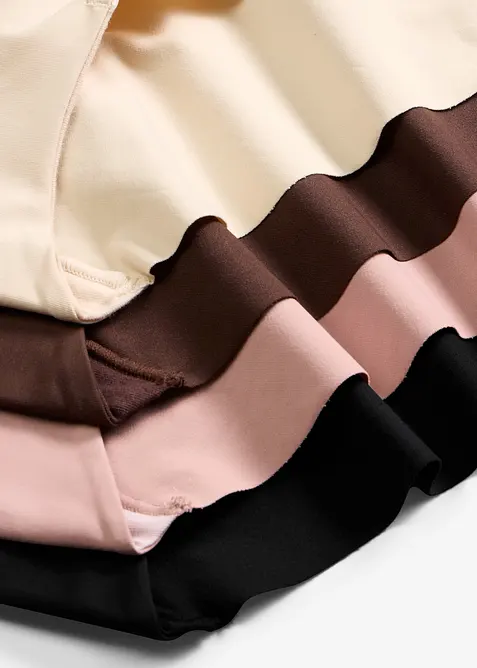 Lot de 4 slips maxi en microfibre &agrave; coutures invisibles, bonprix