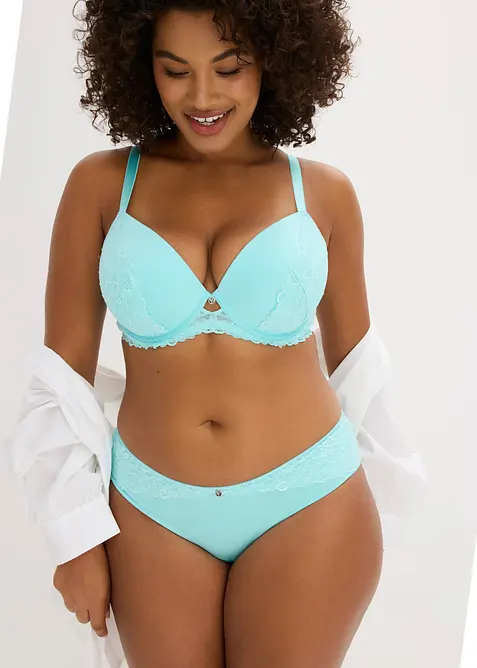 Soutien-gorge &agrave; coques avec dentelle, bonprix