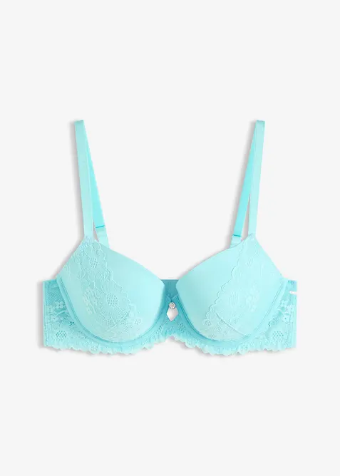 Soutien-gorge &agrave; coques avec dentelle, bonprix