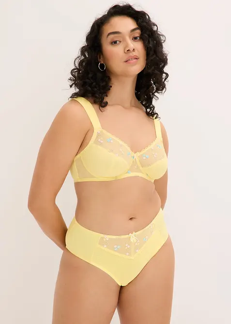 Slip maxi &agrave; broderies, bonprix