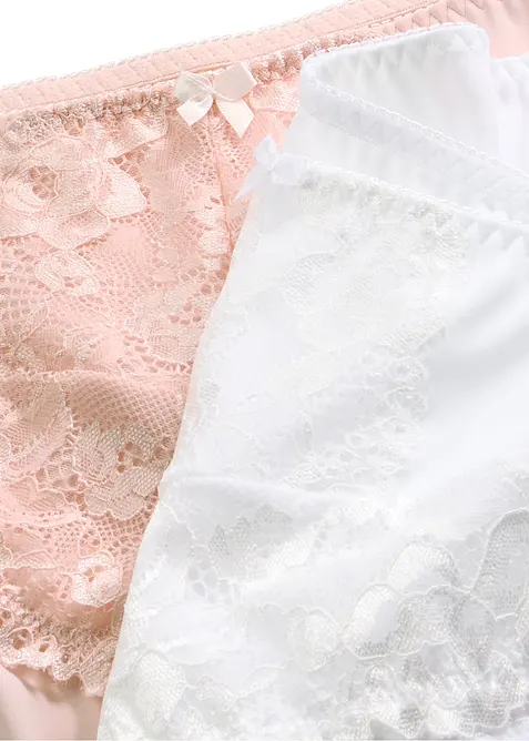 Lot de 2 slips maxi &agrave; dentelle florale, bonprix