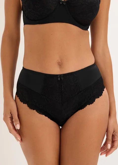 Maxislip mit floraler Spitze (2er Pack), bonprix