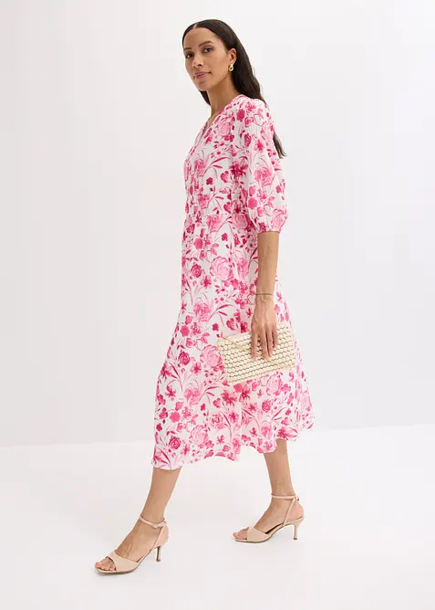 Midikleid aus Viskose-Mix, bonprix