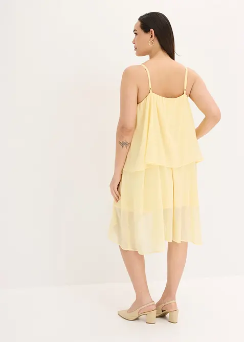 Robe courte-longue en mousseline, bonprix