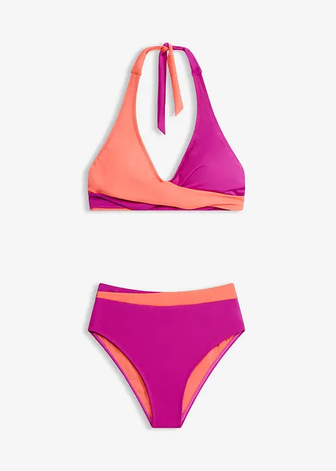 Bikini dos nu, haut style crois&eacute; (ens. 2 pces), bonprix