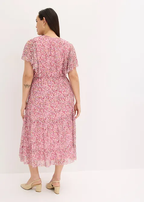 Robe midi en mesh doux, bonprix