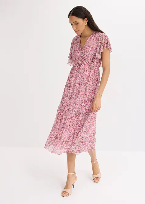 Midikleid aus softem Mesh, bonprix