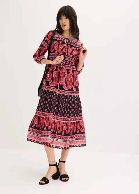 Midikleid aus reiner Baumwolle, bonprix