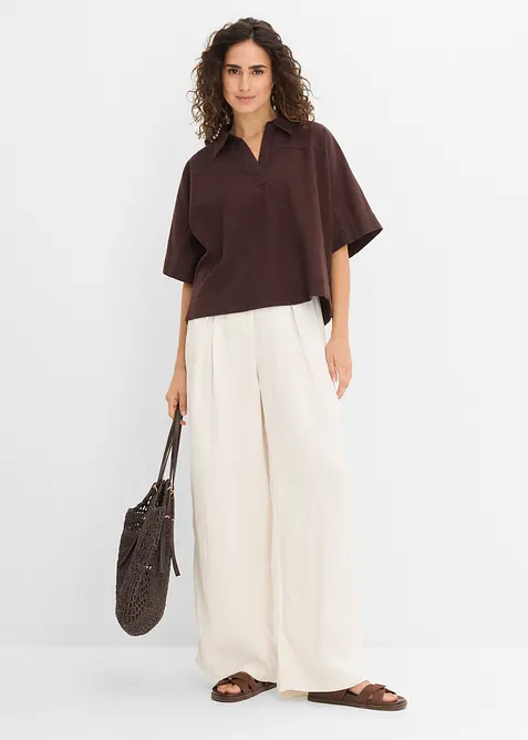 Blouse longue 100% coton, bonprix