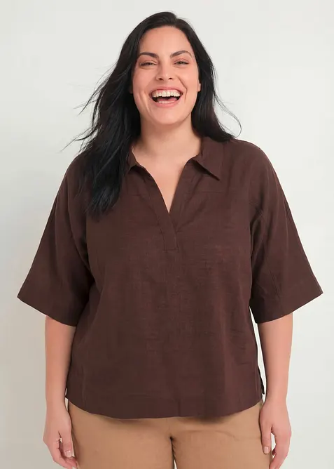 Tunikabluse aus reiner Baumwolle, bonprix