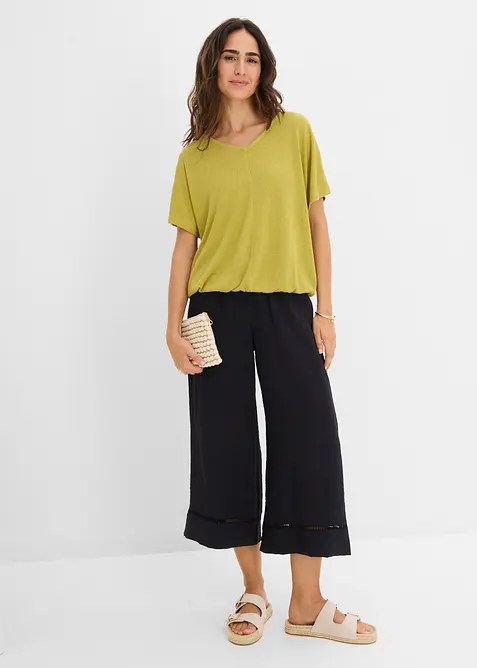 T-shirt effet maille, bonprix