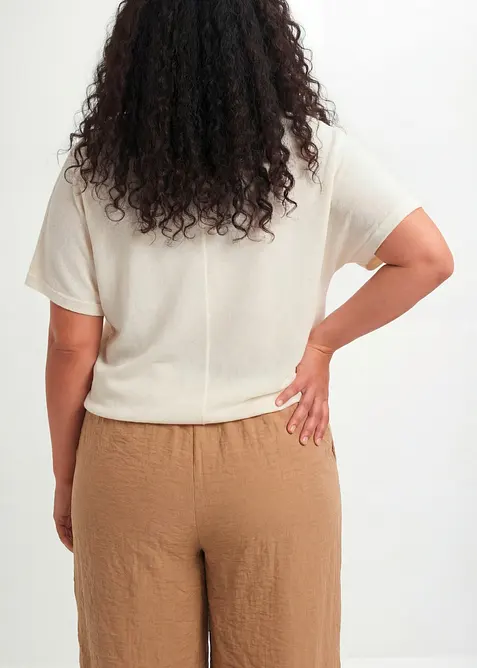 T-shirt effet maille, bonprix