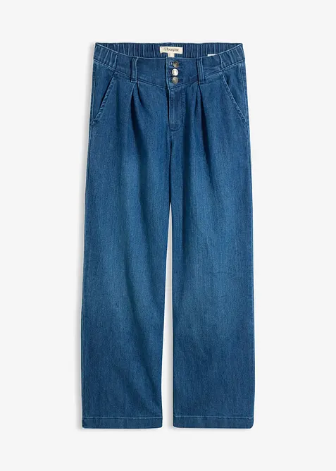 Cropped Wide-Leg-Jeans High Waist, Bequembund, bonprix
