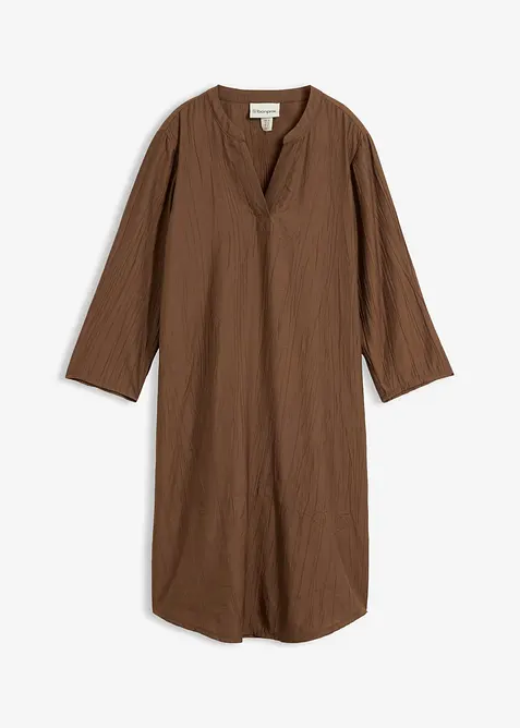 Robe-tunique textur&eacute;e en viscose majoritaire, bonprix