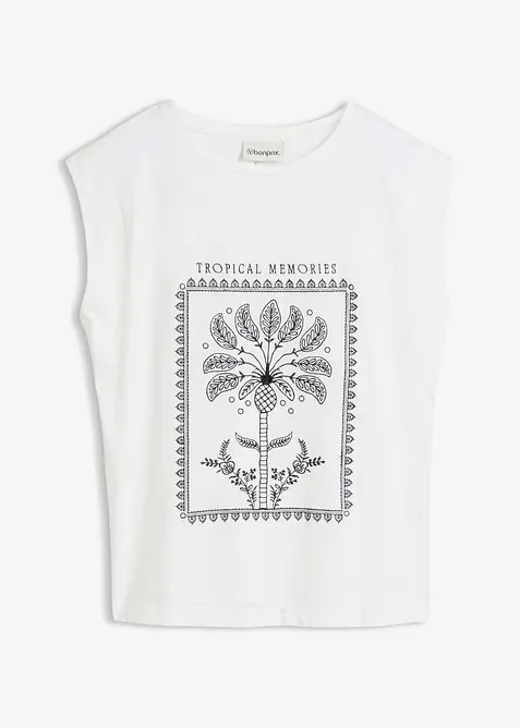 Shirt mit Seidenanteil, bonprix