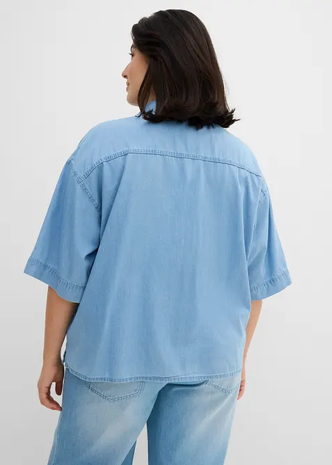 Jeans-Tunikabluse aus Bio-Baumwolle, bonprix