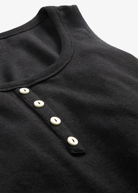 H&uuml;ftlanges Ripp-Top, bonprix