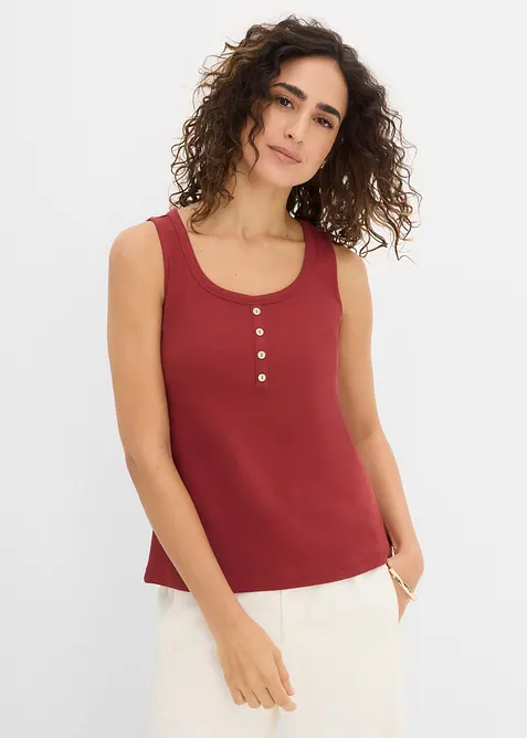 H&uuml;ftlanges Ripp-Top, bonprix