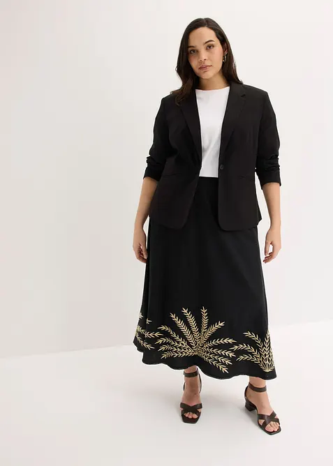 Maxirock  mit Stickerei, bonprix