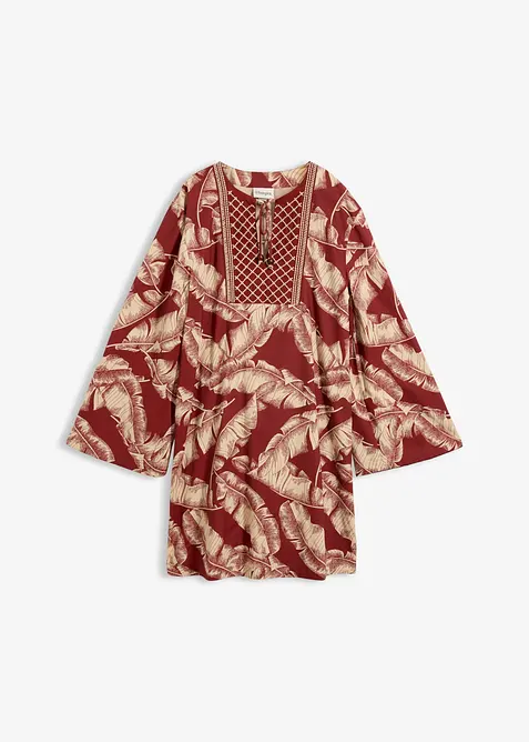 Tunika-Kleid aus flie&szlig;endem Viskose-Mix, bonprix