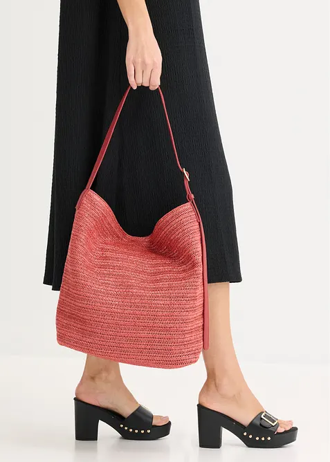 Beuteltasche in Strohoptik, bonprix