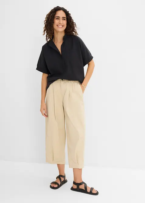 Barrel-Hose aus Baumwoll-Mix, bonprix