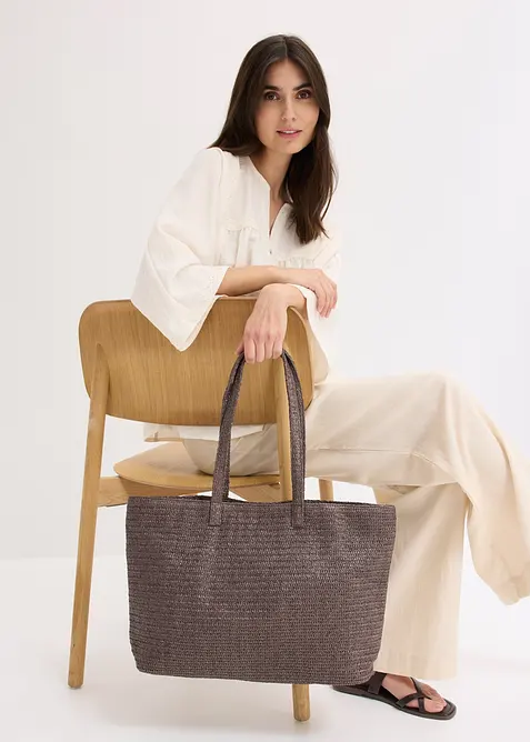 Cabas aspect paille, bonprix