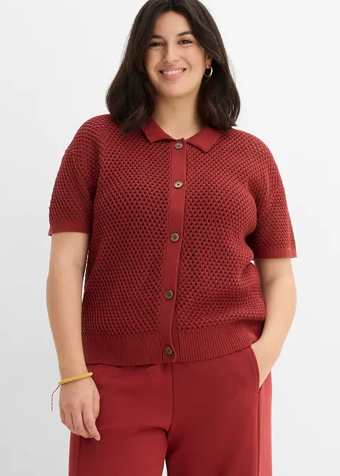 Ajour-Strickjacke, bonprix