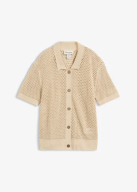 Ajour-Strickjacke, bonprix