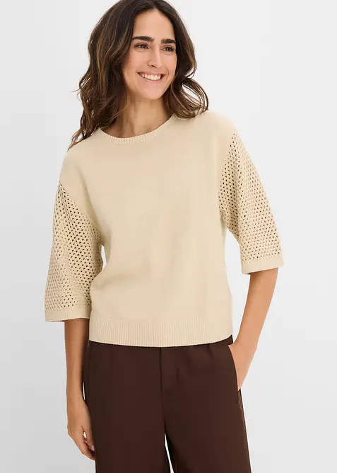 Pullover aus Baumwoll-Mix, bonprix