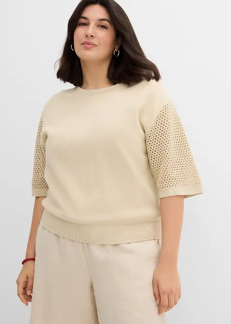 Pullover aus Baumwoll-Mix, bonprix