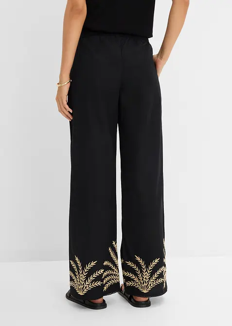 Palazzo-Hose mit Stickerei, bonprix